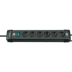 Premium-Line fach schwarz DE3m H05VV-F3G1,5 mit Schalter ^ Brennenstuhl Best