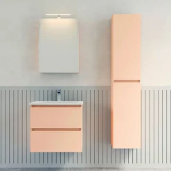 Hochschrank Miral BxHxT 34x132x25cm, 2 Türen, individuelle RAL-Farbe konfigurierbar ^ Progetto Idea Stella New