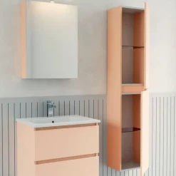 Hochschrank Miral BxHxT 34x132x25cm, 2 Türen, individuelle RAL-Farbe konfigurierbar ^ Progetto Idea Stella New