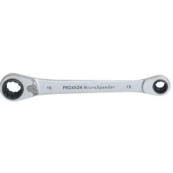 Ringschlüssel MicroSpeeder mit Knarrenfunktion 4-fach ^ Proxxon Industrial Hot