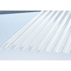 PVC-Wellpappe Sinus transparent 200 x 90 cm ^
