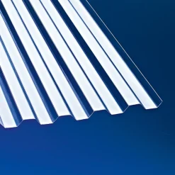 PVC Wellplatte Trapez klar 200 x 90 cm ^ New