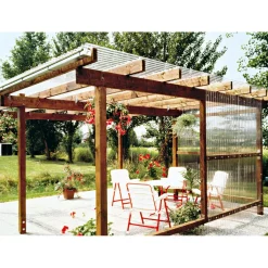 PVC Wellplatte Trapez klar 200 x 90 cm ^ New
