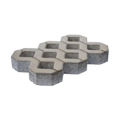 Rasengitter 60x40x8 cm grau mit Fase ^ Lusit Outlet
