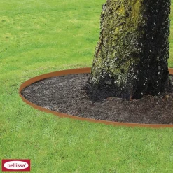 Rasenkante Corten 118 x 13 cm rostoptik ^