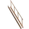 Raumspartreppe Kiel Fichte, 12 Stufeninkl. Gelaender GH bis 283,5 cm ^ Dolle Best