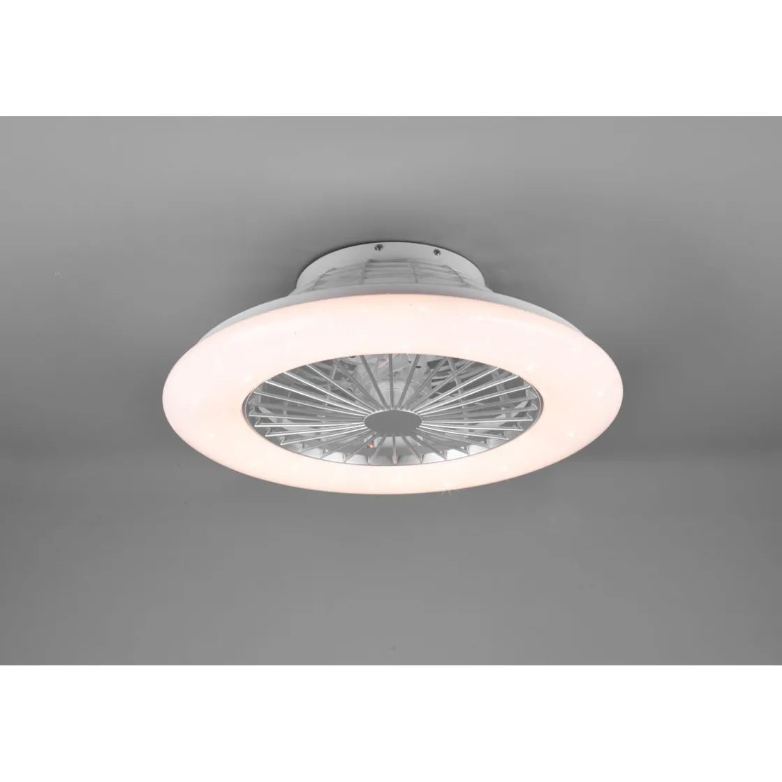 LED-Deckenleuchte Stralsund mit Ventilator weiß ^ Reality Outlet