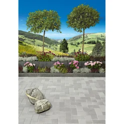 Rechteckpflaster mit Fase, grau10x20x8 cm, 50 Stk./qm ^ Lusit Online