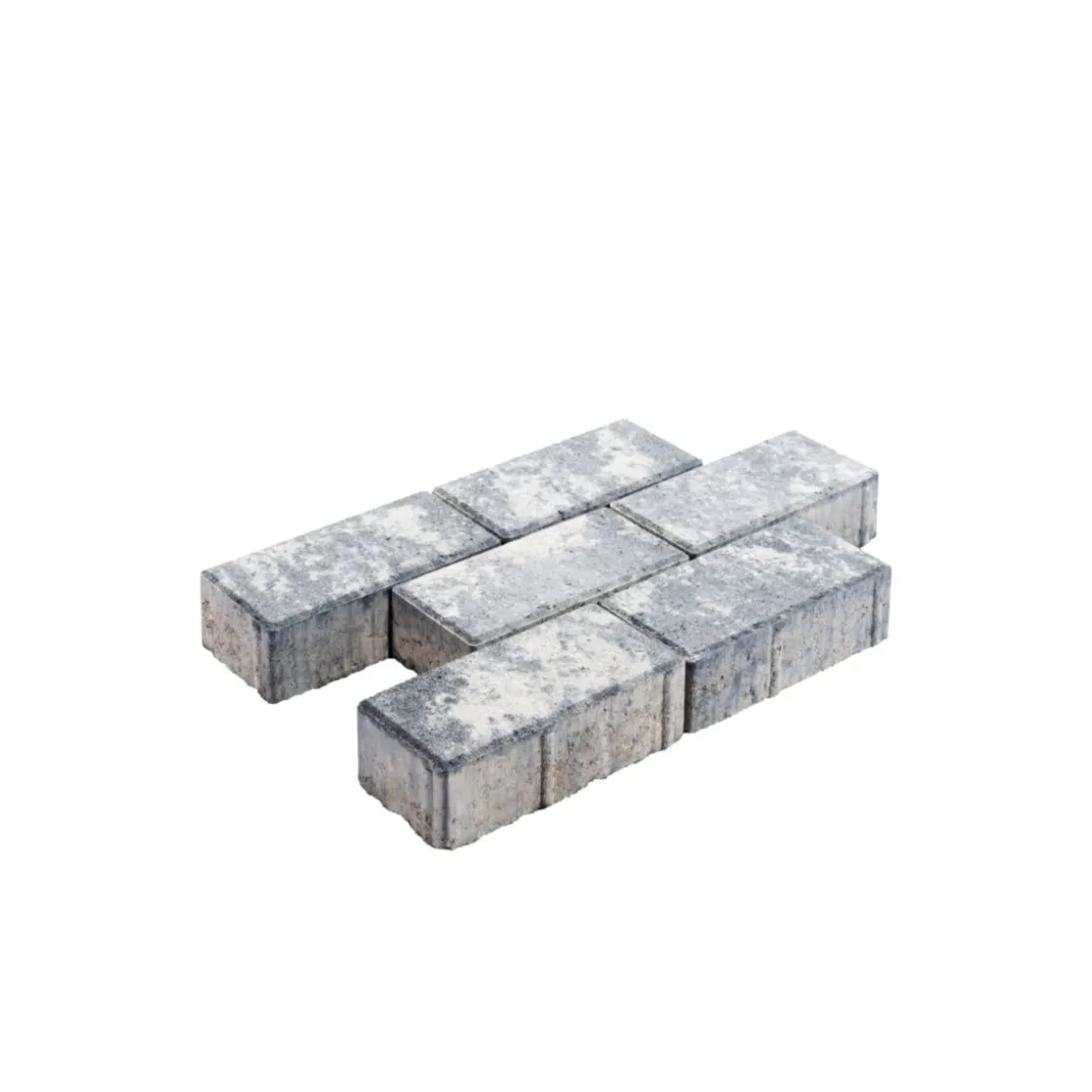 Rechteckpflaster 20x10 cm, 6 cm stark-Anthrazit-Melange, 50St/qm incl. 2 ^ Lusit Clearance