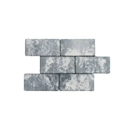 Rechteckpflaster 20x10 cm, 6 cm stark-Anthrazit-Melange, 50St/qm incl. 2 ^ Lusit Clearance