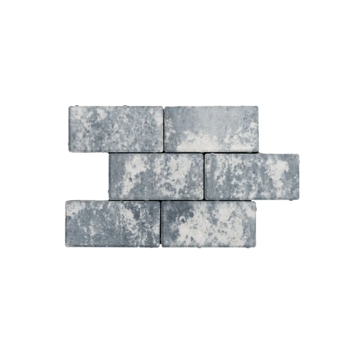 Rechteckpflaster 20x10 cm, 6 cm stark-Anthrazit-Melange, 50St/qm incl. 2 ^ Lusit Clearance