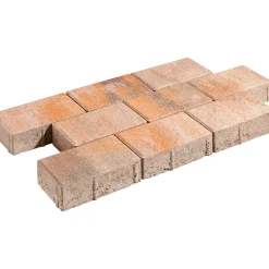 Rechteck 20x10x6 cm Muschelkalk m. Faseincl. 2 Würfel/Lage ^ Lusit Hot