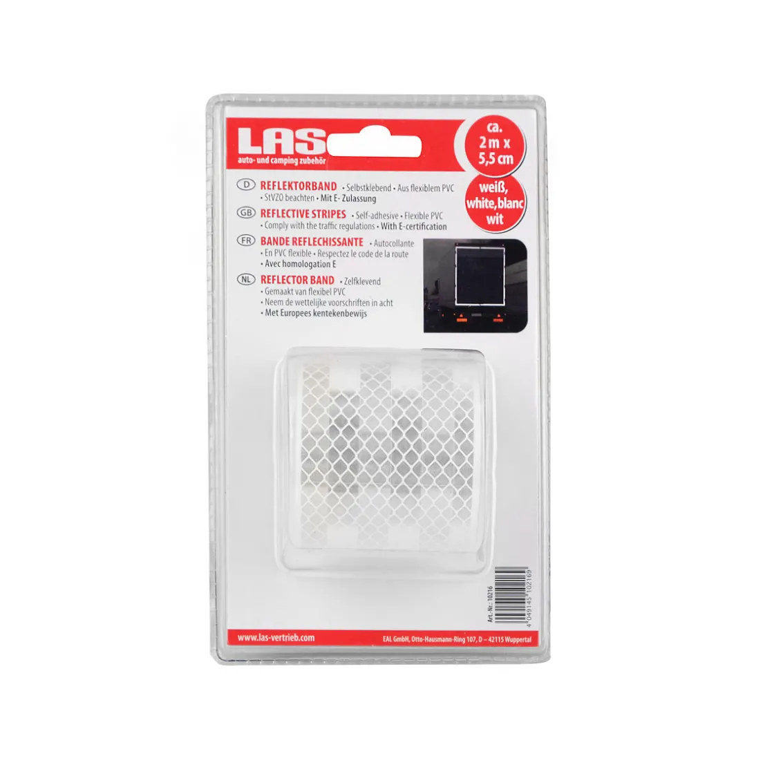 Reflektorband selbstklebend weiss 2 m ^ Clearance