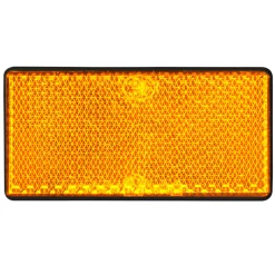 Reflektor orange viereckig 2 Stueck ^ Hot