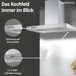 Blockhaube CH 22098IXBEdelstahl, 60 cm, EEK B ^ Respekta Sale