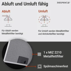 Schraeghaube CH22020 IXA 60cmEdelstahl EEK B ^ Respekta Discount