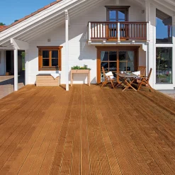 Terrassendiele Kiefer/Teak 300 x 14,5 x 2,8 cm ^ Rettenmeier