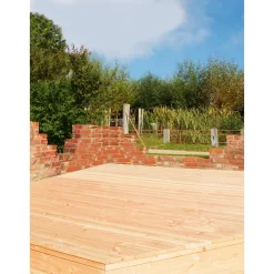 Terrassendiele geriffelt 200 x 12 x 2,1 cm ^ Rettenmeier
