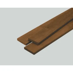 Terrassendiele Kiefer/Teak 200 x 12 x 2,1 cm ^ Rettenmeier Hot