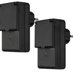 Funkschalt-Set außen IP44 Standard mit Fernbedienung 2+1 schwarz ^ REV Ritter Discount