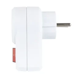 Steckdosenadapter mit Schalter 1fach Schutzkontakt weiß ^ REV Ritter Best