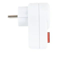 Steckdosenadapter mit Schalter 1fach Schutzkontakt weiß ^ REV Ritter Best