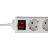 Steckdosenleiste Standard 6-fach mit Schalter 1,4 m weiß ^ REV Ritter Outlet