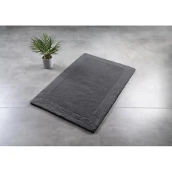 Badezimmerteppich Amelie ca 70 x 120 cm dunkelgrau ^ Ridder