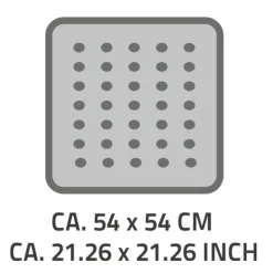 Duscheinlage 54 x 54 cm Lido schwarz ^ Ridder Discount
