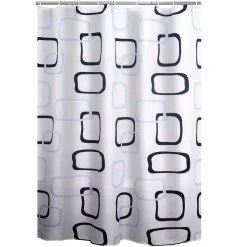Duschvorhang Geo Textil 180 x 200 cm ^ Ridder Discount