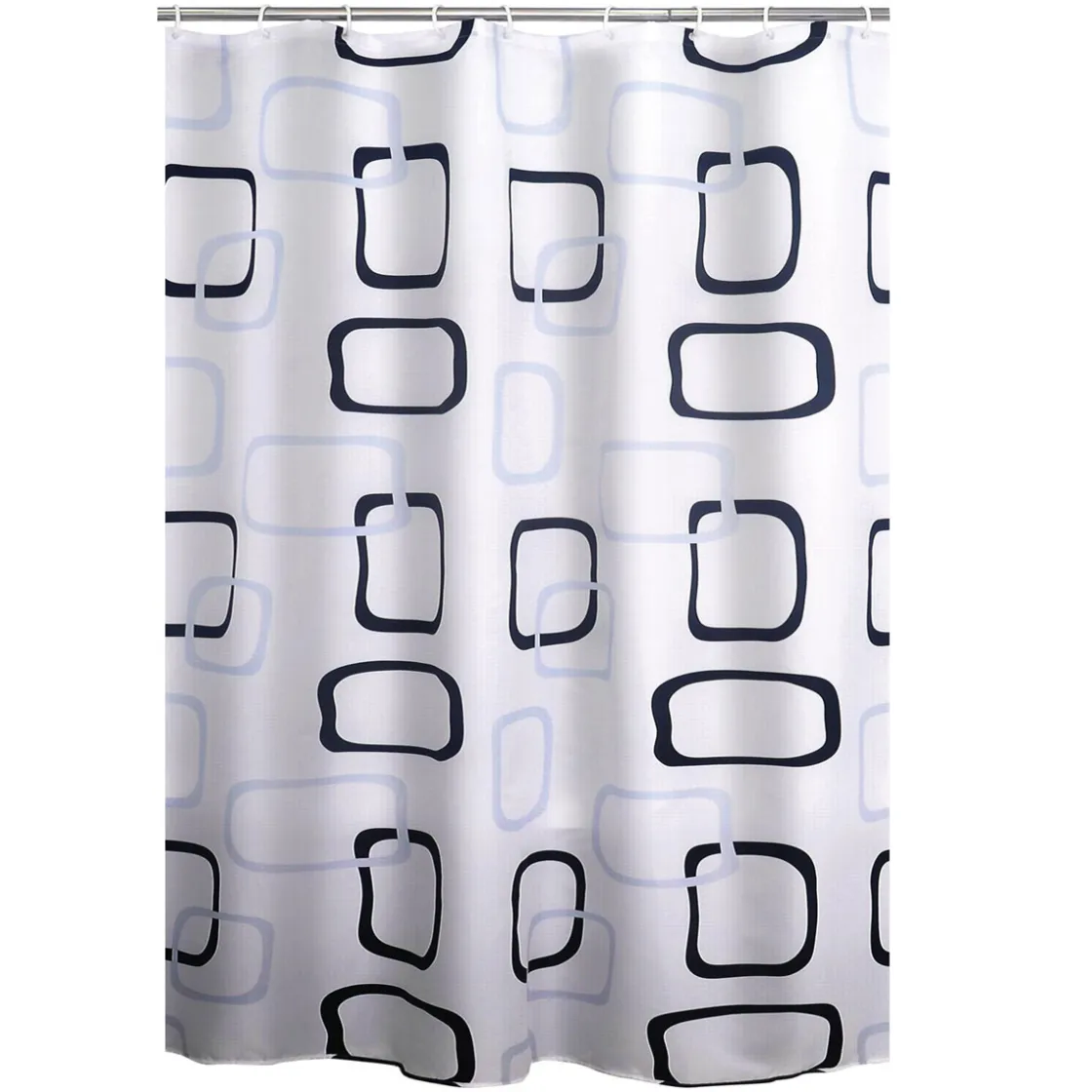 Duschvorhang Geo Textil 180 x 200 cm ^ Ridder Discount