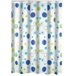 Duschvorhang Kreise Folie 180 x 200 cm ^ Ridder Discount