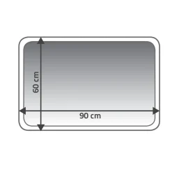 Teppich Chic 60 x 90 cm stone Polyester-Microfaser ^ Ridder