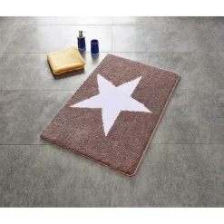 Teppich Star 60 x 90 cm weiß-beige Polyester-Microfaser ^ Ridder Sale