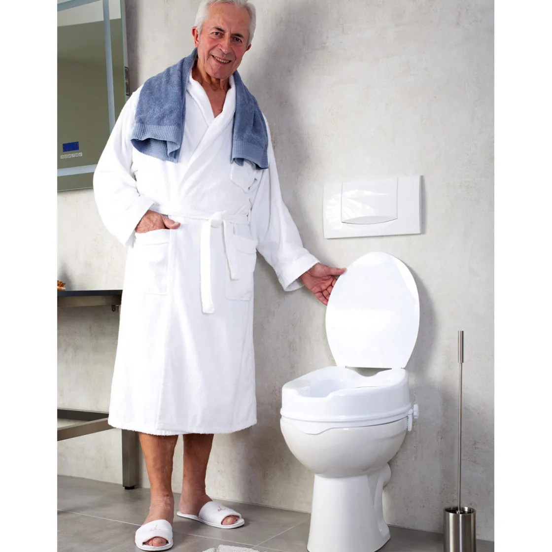 Toilettensitzerhöhung mit Deckel Sam ^ Ridder Online