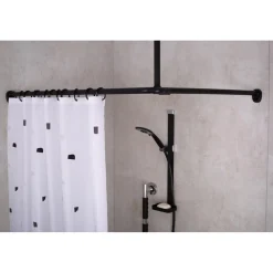 Universal-Duschstange Wien Durchmesser 25 mm schwarz ^ Ridder Outlet