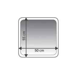 Vorleger Fresh 55 x 50 cm Fresh beige Polyester ^ Ridder Discount