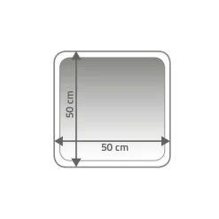 Vorleger Stadion 50 x 50 cm hellgrün Polyester-Microfaser ^ Ridder Online