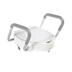 WC-Erhöhung 10 cm mit Griffen und Deckel weiß ^ Ridder New