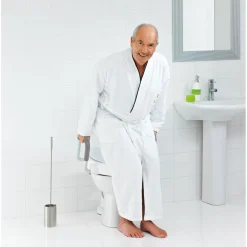 WC-Erhöhung 10 cm mit Griffen und Deckel weiß ^ Ridder New