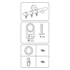 Ringe Kunststoff m. Haken silber matt ^ Gardinia Online