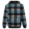 Herren Fleece Jacke mit Kapuze schwarz aqua Gr.M ^ Roadsign Online
