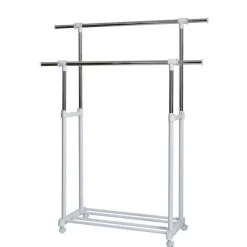 Roll-Kleiderständer XXL 90-134 x 44 x 95-169 cm ^