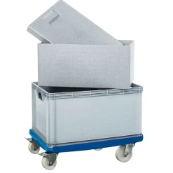 Rollwagen für Kunststoffbehälter 61 x 16,5 x 41 cm ^ Outlet