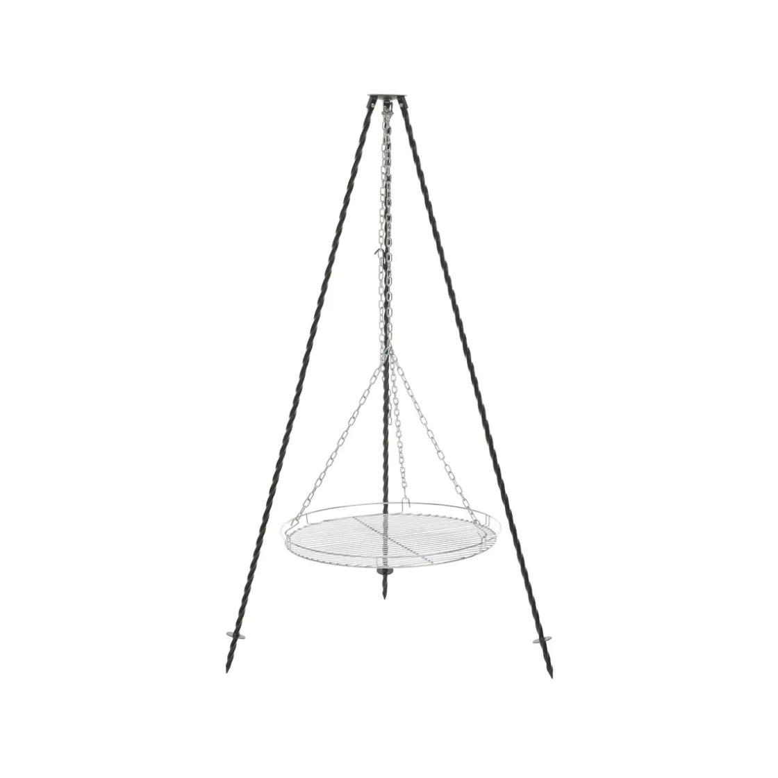 Dreibein fuer Feuerschalen Dm.60cm massives Stahlgestell Grillfl. 58cm ^ Rothmann Hot