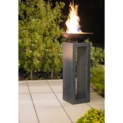 Feuerschale Breda auf Podest 40 x 69 cm ^ Rothmann Best