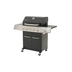 Gasgrillwagen Daytona 5 Plusschwarz mit Edelstahlapplikationen ^ Rothmann Sale