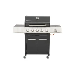Gasgrillwagen Daytona 5 Plusschwarz mit Edelstahlapplikationen ^ Rothmann Sale