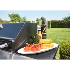 Gasgrillwagen Daytona 5 Plusschwarz mit Edelstahlapplikationen ^ Rothmann Sale
