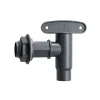 RT-Auslaufhahn 3/4" graph. grey inkl.Dichtung und Kontermutter ^ Garantia Online